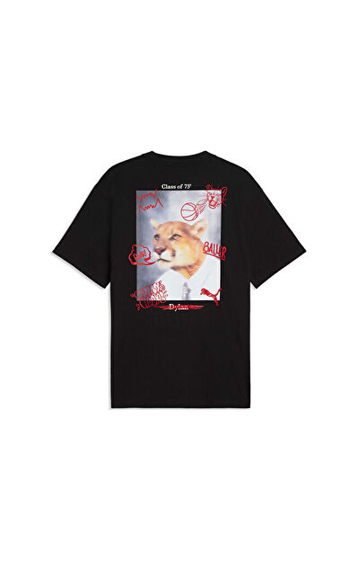 Puma JUNIOR VARSITY TEE I Erkek Günlük Tişört 69455202 Siyah
