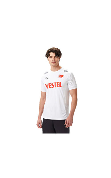 Puma Türkiye Voleybol Forması Erkek Voleybol Forması 70711604 Beyaz