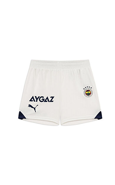 Puma Fenerbahçe Shorts  Jr Genç / Çocuk Fenerbahçe 2023/2024 Futbol Şortu 77202202 Beyaz