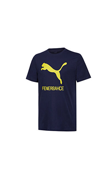 Puma Fenerbahçe Cat Tee Erkek Fenerbahçe Futbol Tişörtü 77313601 Lacivert