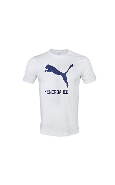Puma Fenerbahçe Cat Tee Erkek Fenerbahçe Futbol Tişörtü 77313602 Beyaz