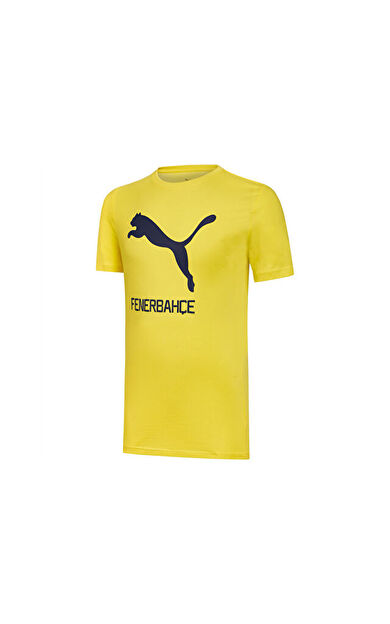 Puma Fenerbahçe Cat Tee Erkek Fenerbahçe Futbol Tişörtü 77313603 Sarı