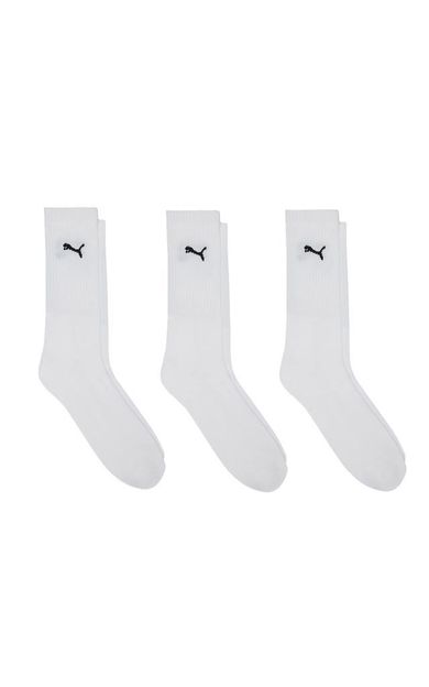 Puma Crew Sock 3P Çorap (3 Çift) 88035502 Beyaz