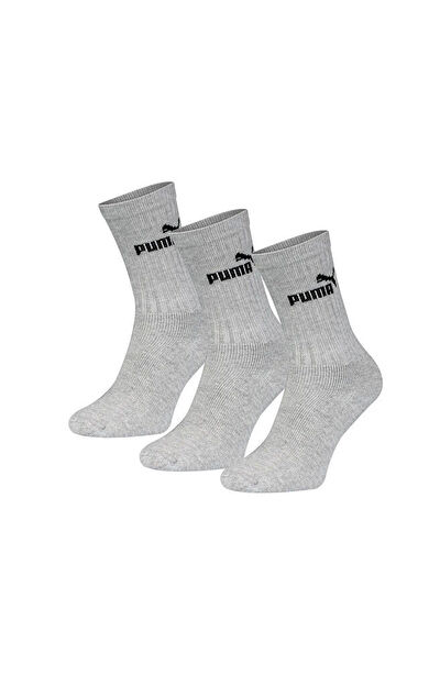 Puma Elements Crew Sock 3P Çorap (3 Çift) 88329607 Gri