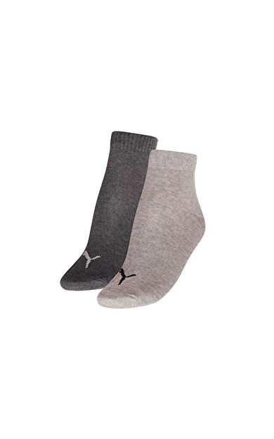 Puma Quarter 2P Çorap (2 Çift) 93532501 Gri