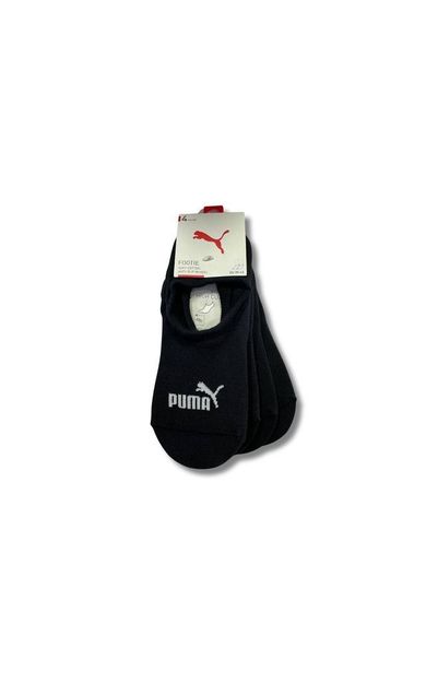 Puma High Cut Footie Çorap (4 Çift) 93836801 Siyah