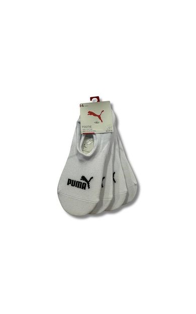 Puma High Cut Footie Çorap (4 Çift) 93836802 Beyaz