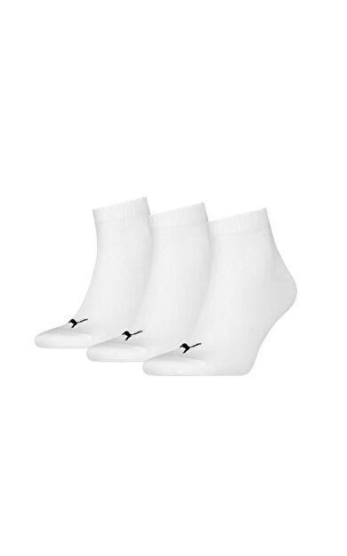 Puma Quarter Plain 3P Çorap (3 Çift) 93858909 Beyaz