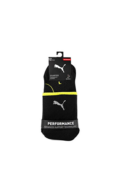 Puma Performance Quar Çorap (3 Çift) 93877401 Siyah