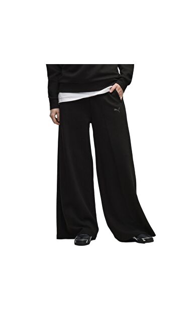 Puma Class Wide Leg Pants Kadın Eşofman Altı Siyah