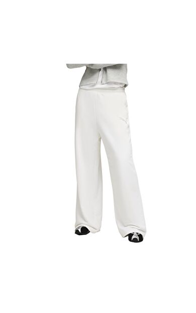 Puma Ess Graphıc Bedazzled Pants Kadın Eşofman Altı Beyaz