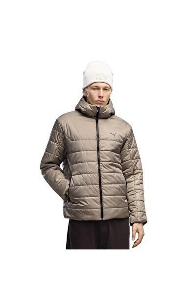 Puma Ess Hooded Padded Jacket Erkek Mont Kahve