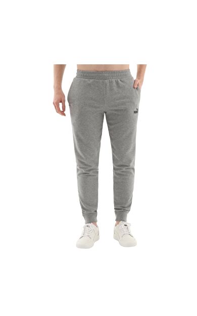 Puma Ess No. 1 Logo Sweatpants Erkek Eşofman Altı Gri
