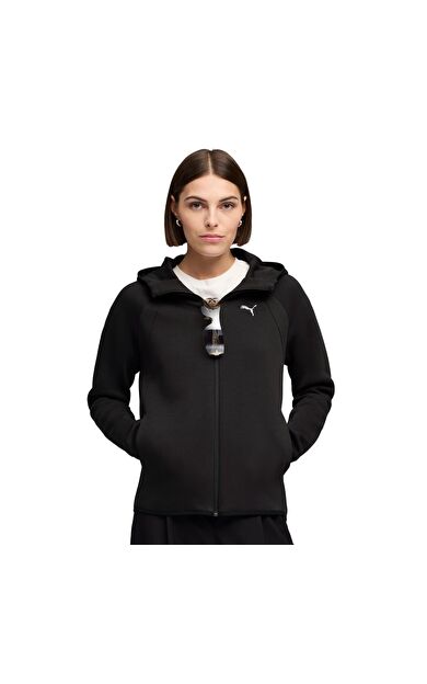 Puma Evostrıpe Full-Zip Hoodie Dk Kadın Ceket Siyah
