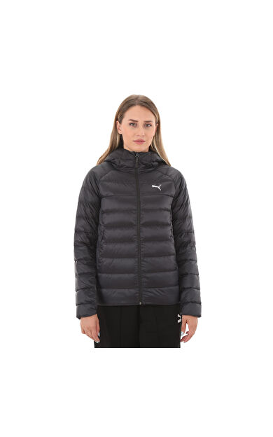 Puma Packlıte Hooded Down Jacket Kadın Mont Siyah