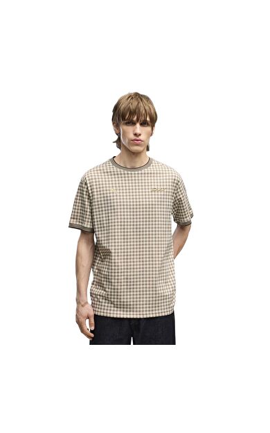 Puma Pl Lifestyle Tee Erkek T-Shirt Bej