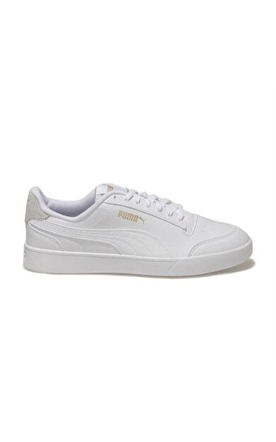 Puma Shuffle-White-White Team Gold  Unisex Spor Ayakkabısı 309668 27885