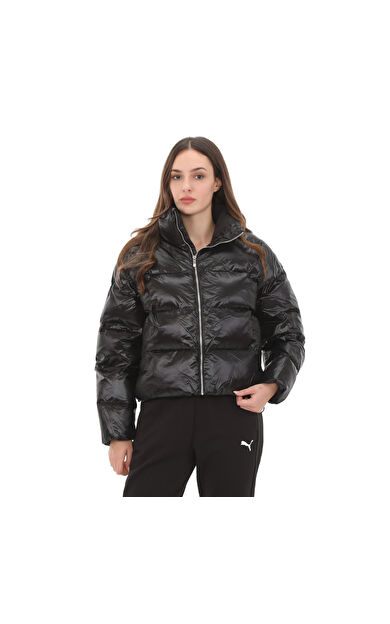 Puma Shiny Puffer Jacket Kadın Mont Siyah