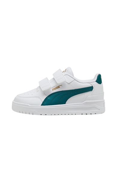 Puma Shuffle Downtown Lo V Ps Çocuk Spor Ayakkabı Beyaz