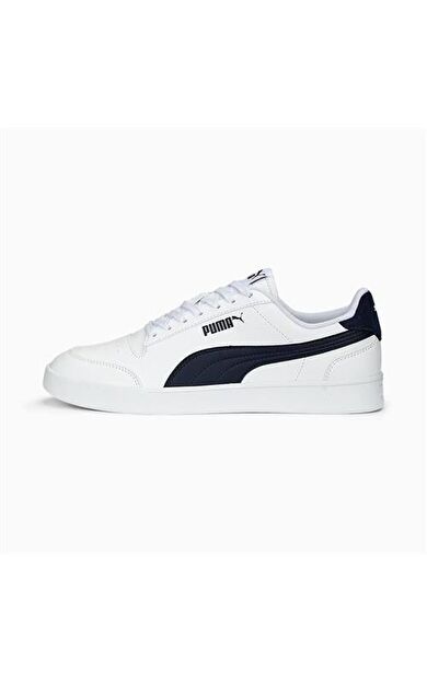 Puma Shuffle-White-White Team Gold  Unisex Spor Ayakkabısı 309668 32703