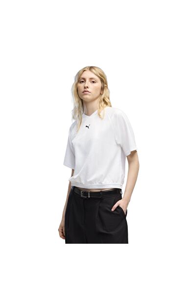 Puma Sport Anımal  Jersey Kadın T-Shirt Beyaz
