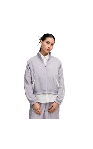 Puma Sport Relaxed Woven Ful Kadın Ceket Gri