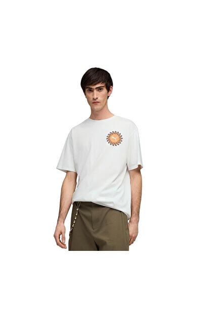 Puma Sunset Drıve Relaxed Tee Erkek T-Shirt Beyaz
