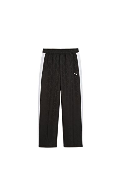 Puma T7 Jacquarded Woven Pants Op Kadın Eşofman Altı Siyah