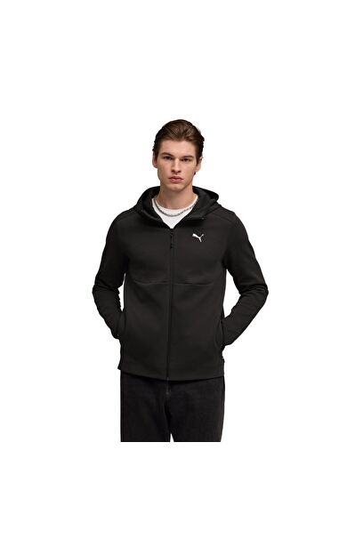 Puma Tech Full-Zıp Hoodie Erkek Ceket Siyah