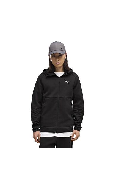 Puma Tech Full-Zip Hoodie Erkek Ceket Siyah
