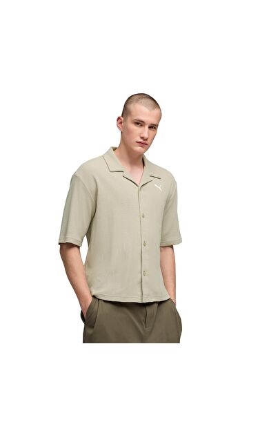 Puma Wardrobe Ess Shirt Erkek Gömlek Haki