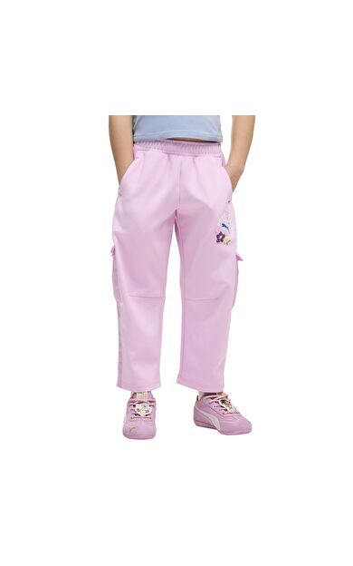 Puma X Dora T7 Barrel Pants Çocuk Eşofman Altı Pembe