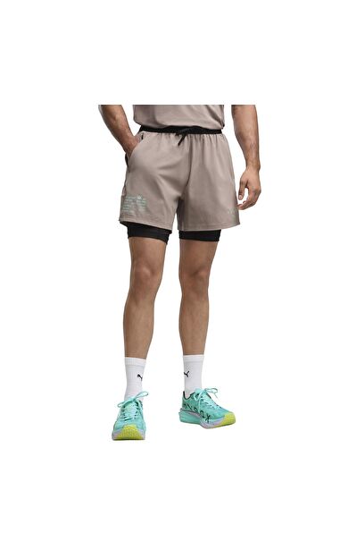 Puma X Hyrox M 2In1 Pwrmode Short Erkek Şort Ve Kapri Bej