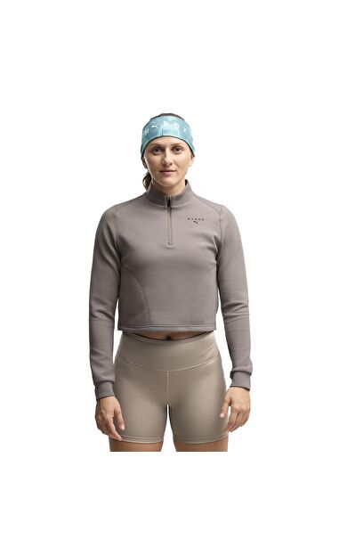Puma X Hyrox W Cloudspun 1-4 Zıp Kadın Sweatshirt Bej