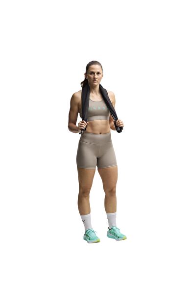Puma X Hyrox W Mıd Bra Kadın Büstiyer Bej