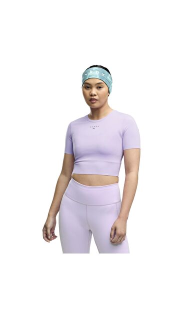Puma X Hyrox W Pwrmode Crop Tee Kadın Şort Ve Kapri Mor