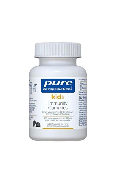 Pure Encapsulations Kids İmmunity Gummies 60 Gummies