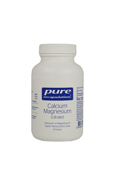 Pure Encapsulations Calcium Magnesium Citrate Aromasız 90 Kapsül
