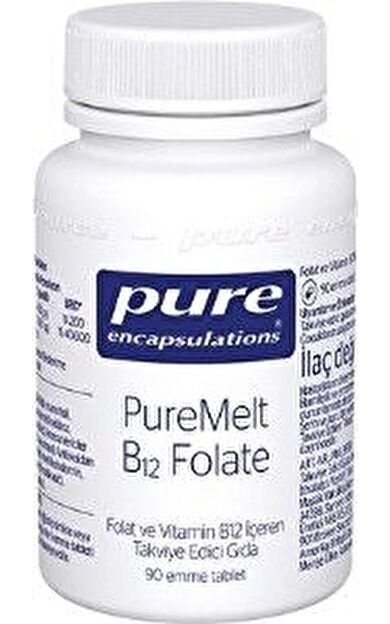 PureMelt B12 Folate 90 Ağızda Eriyen Tablet