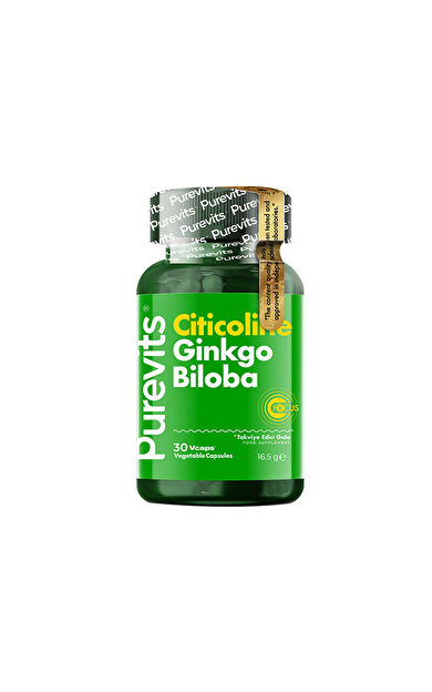 Purevits Sitikolin Gingko Biloba Takviye Edici Gıda 30 Kapsül