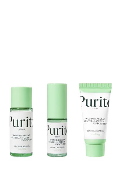 Purito Wonder Releaf Centella Mini Kit Unscented Centella Cilt Bakım Seti 60ml