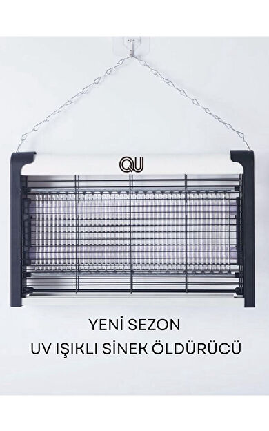 Qu 300So Elektrikli Uv Sinek Öldürücü  - Siyah-Beyaz