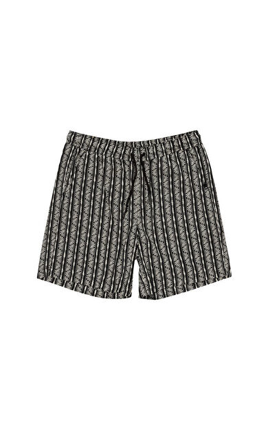 Quiksilver Taxer Jacquard Street Way Erkek Günlük Şort EQYWS03893-BLSW Siyah