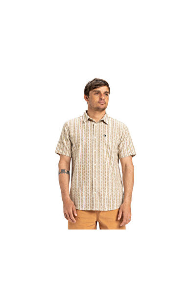 Quiksilver Street Way Ss Erkek Günlük Gömlek EQYWT04608-SFA8 Kahverengi