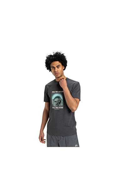 Quiksilver Feel The Outside Ss Tee Erkek Günlük Tişört EQYZT08004-12814 Gri