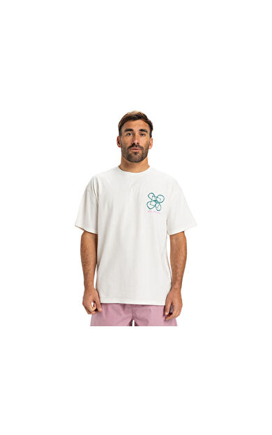 Quiksilver Hw Outside Inside Ss Erkek Günlük Tişört EQYZT08032-WBK0 Beyaz