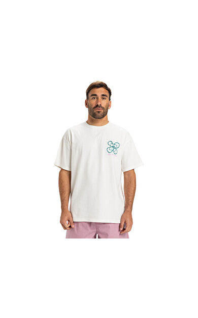 Quiksilver Hw Outside Inside Ss Erkek Günlük Tişört EQYZT08032-WBK0 Beyaz