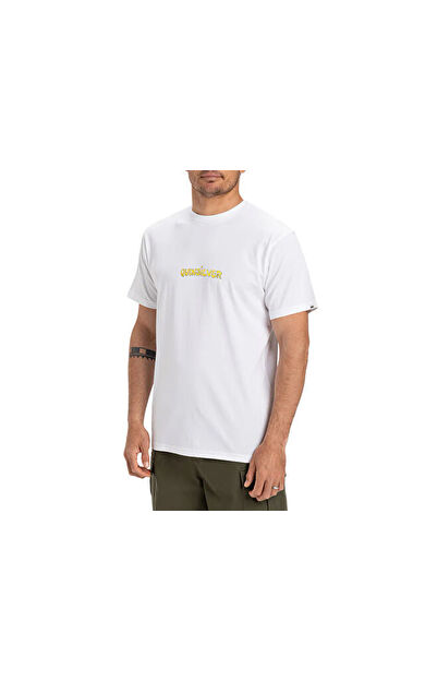 Quiksilver Ev Disconnect Effects Ss Erkek Günlük Tişört EQYZT08049-908 Beyaz
