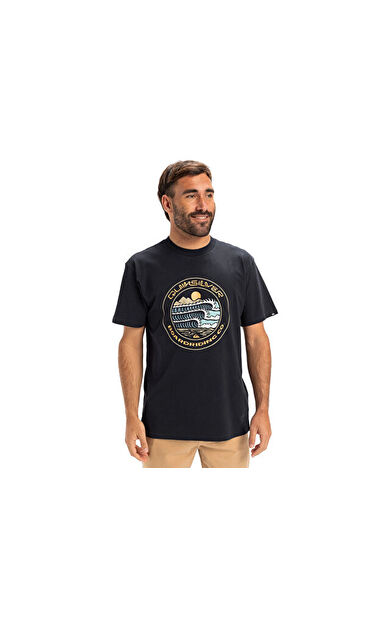 Quiksilver Ev Three Seas Ss Erkek Günlük Tişört EQYZT08051-KTP0 Lacivert
