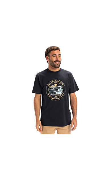 Quiksilver Ev Three Seas Ss Erkek Günlük Tişört EQYZT08051-KTP0 Lacivert